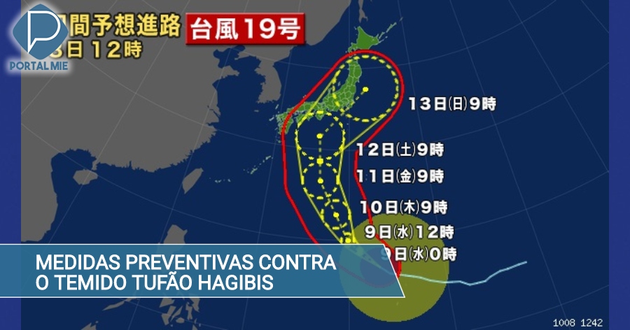 Temido Tufao Hagibis Comeca Prevencao Em Tokai E Koshin Portal Mie